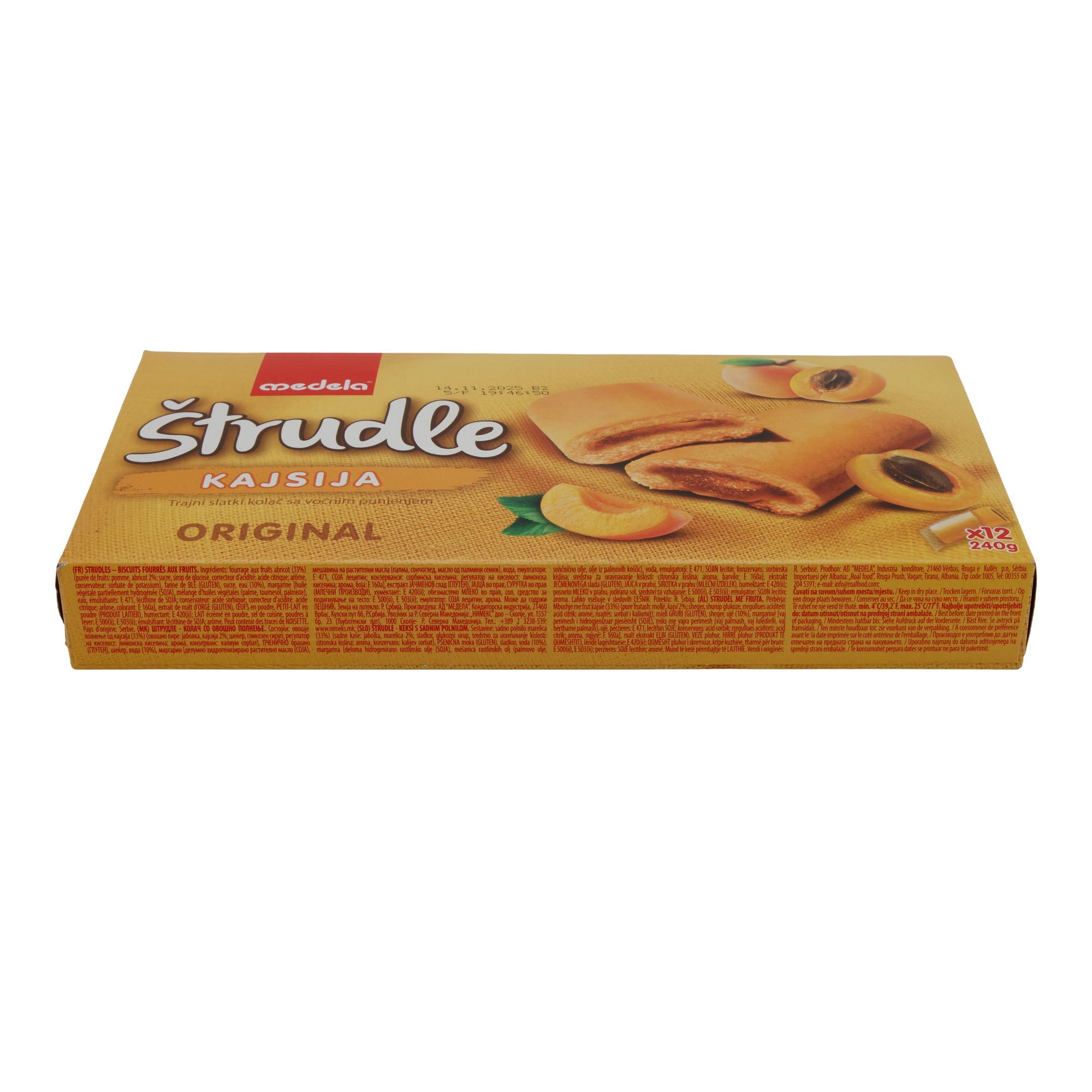 Gebäck Medela Strudle Kajsija | mit Aprikosenfüllung | 240 g MEDELA